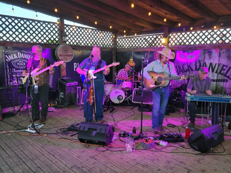with Dustin Devine and the Real Deal at the Platte River Grill Littleton CO August 2023 