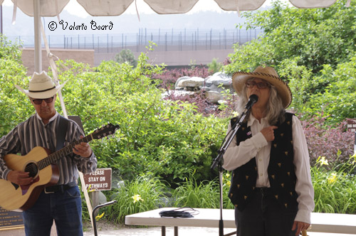 with Sandy Reay, Pikes Peak Cowboy Gathering July 2015