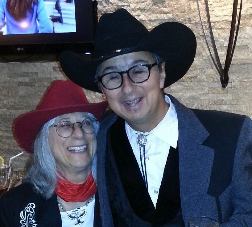with Sandy Reay at the WMA festival Albuquerque NM